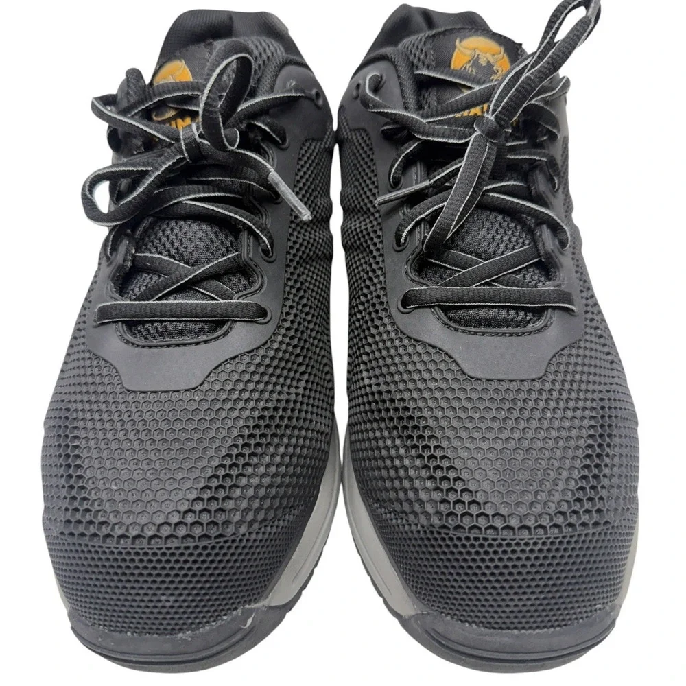 Brahma Men's Size 8.5 Black Steel Toe Work Shoes Safety EH Slip Resistant